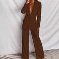 Ensemble tailleur femme blazer et pantalon