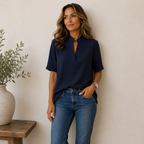 Élise — Blouse élégante au col raffiné