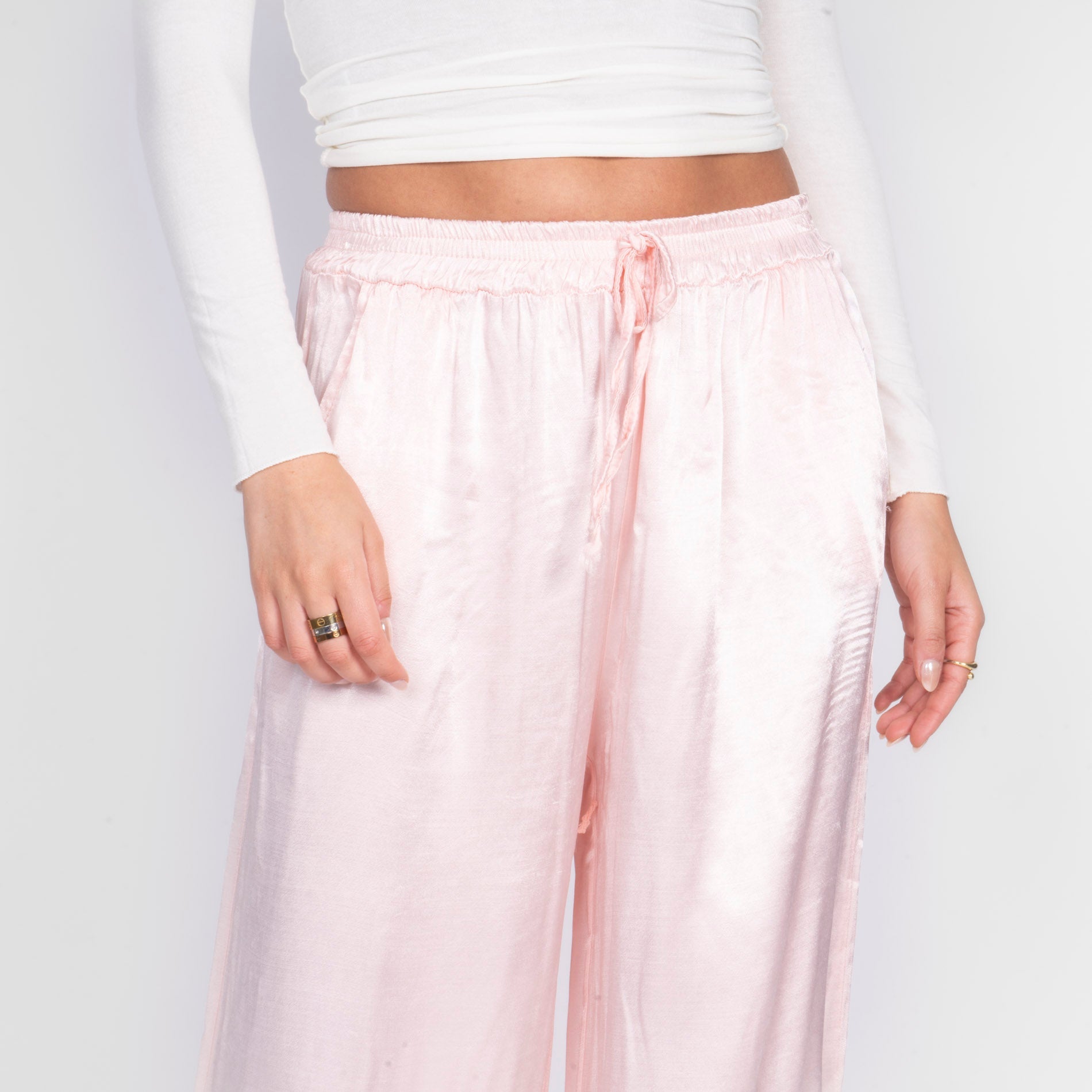 Pantalon en satin