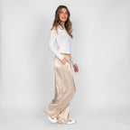 Pantalon en satin