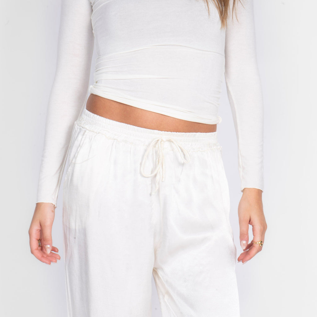 Pantalon en satin