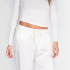 Pantalon en satin