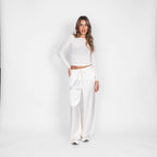 Pantalon en satin