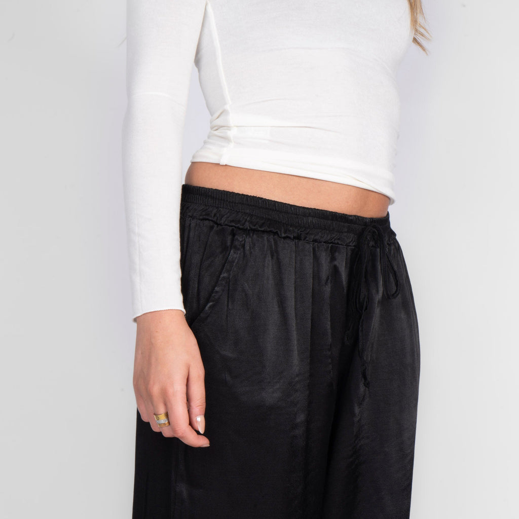 Pantalon en satin