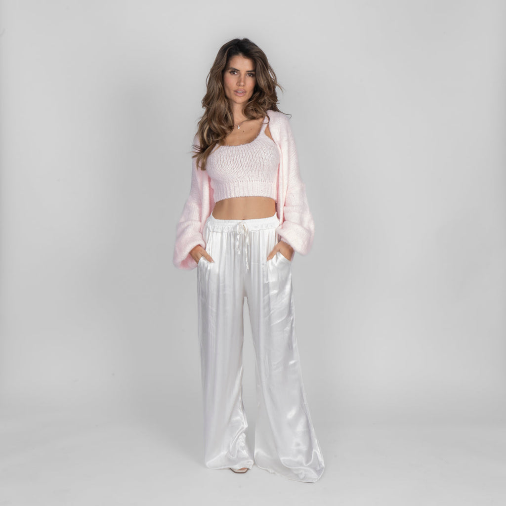 Pantalon en satin