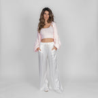 Pantalon en satin