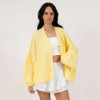 Cardigan oversize à col en V CozyGlam