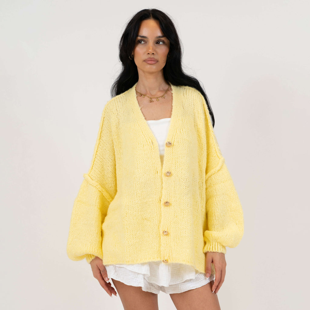 Cardigan oversize à col en V CozyGlam