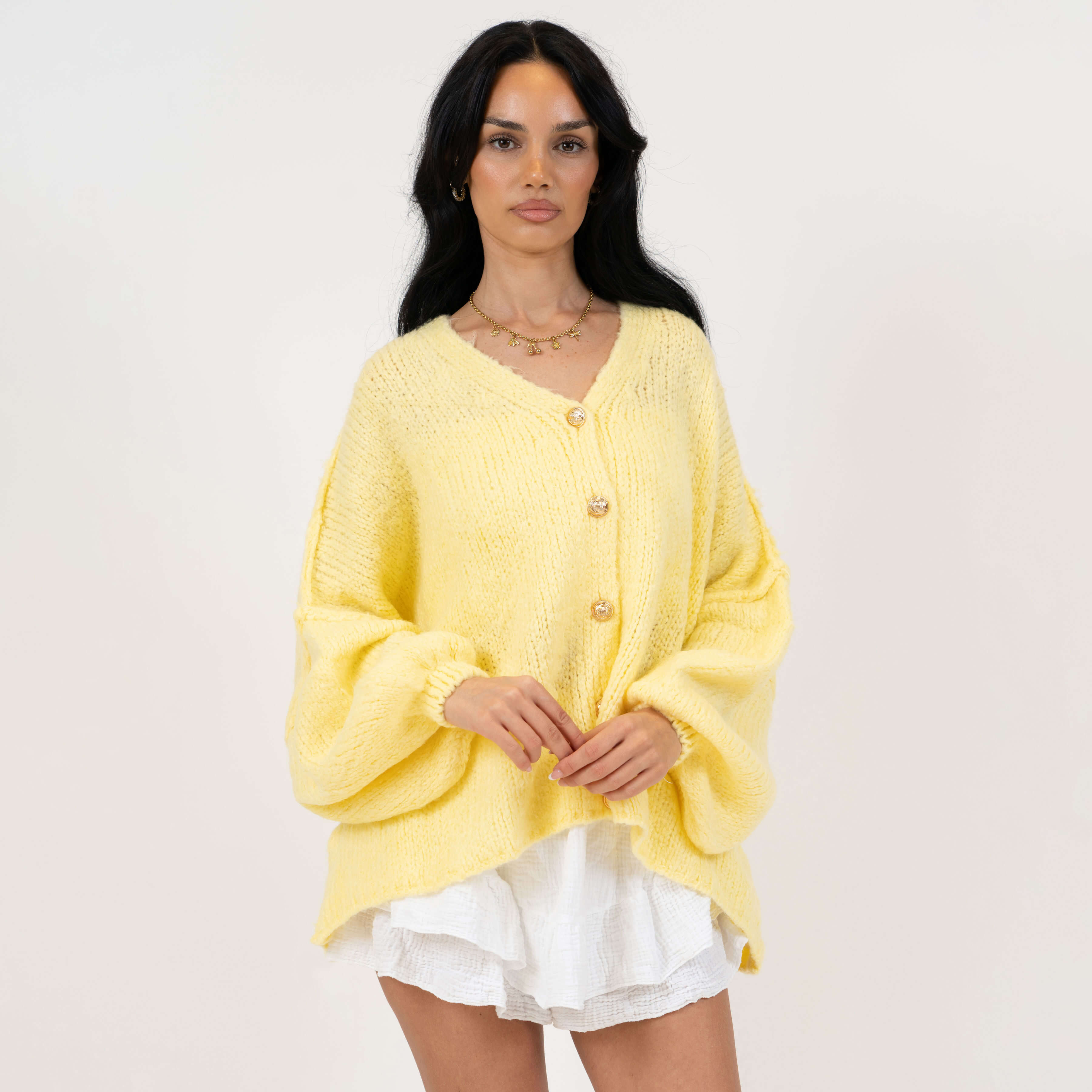 Cardigan oversize à col en V CozyGlam