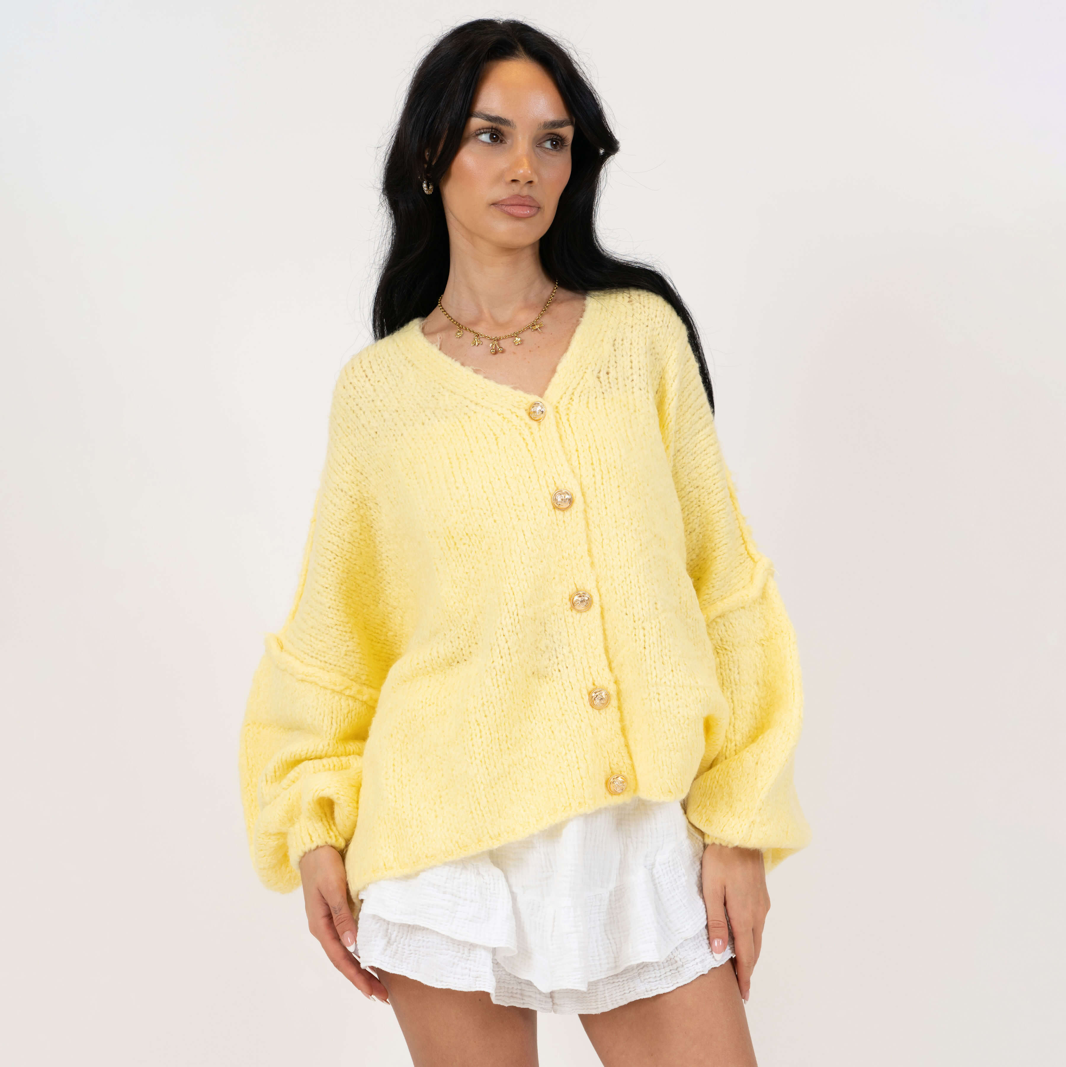 Cardigan oversize à col en V CozyGlam
