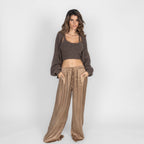 Pantalon en satin