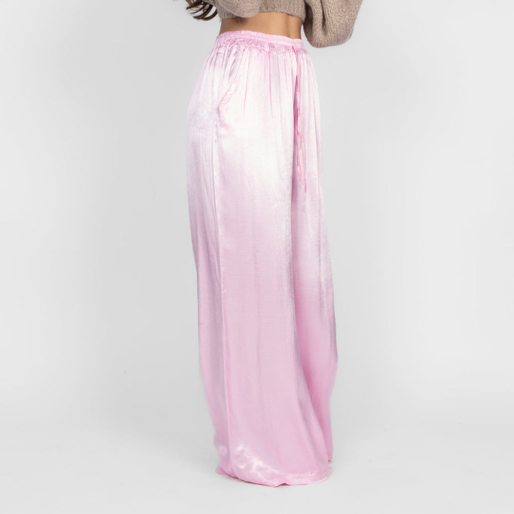 Pantalon en satin