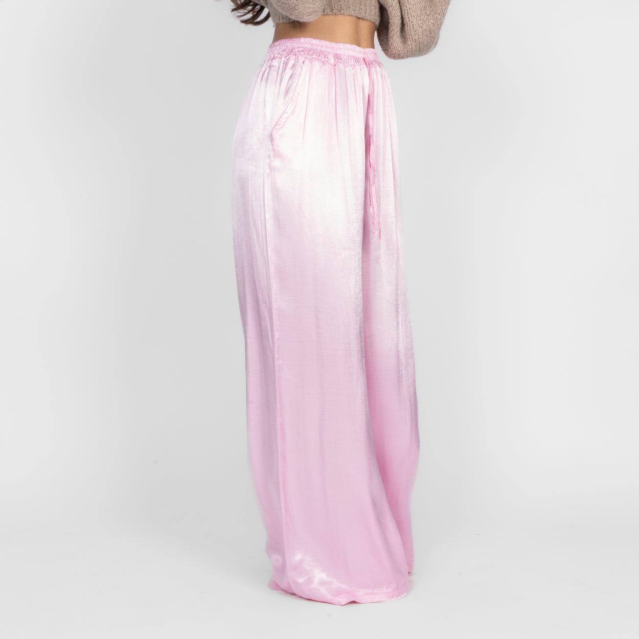 Pantalon en satin