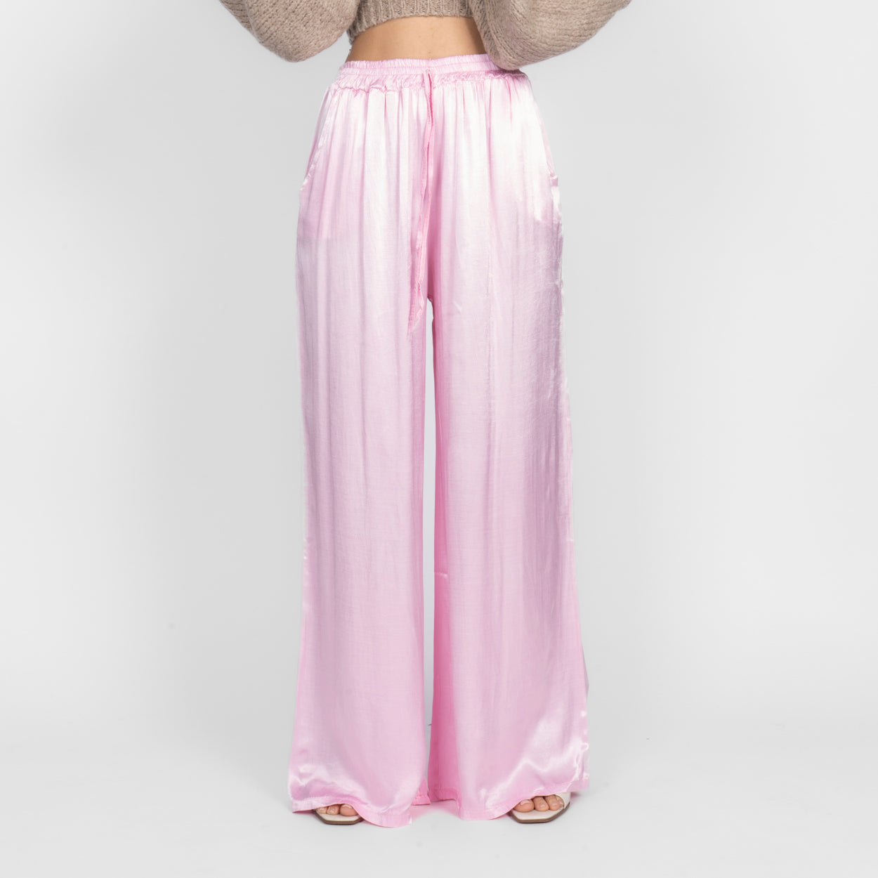 Pantalon en satin
