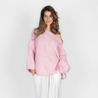 Pull à épaules dénudées ultra-doux en maille