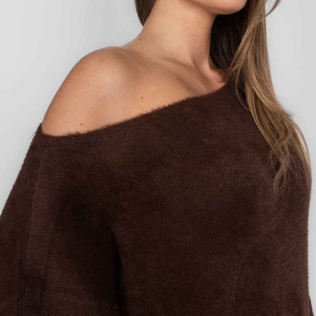 Pull ultra-doux à épaules dénudées pour tous les jours
