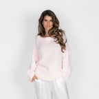 Pull à épaules dénudées ultra-doux en maille