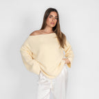 Pull ultra-doux à épaules dénudées pour tous les jours