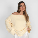 Pull ultra-doux à épaules dénudées pour tous les jours
