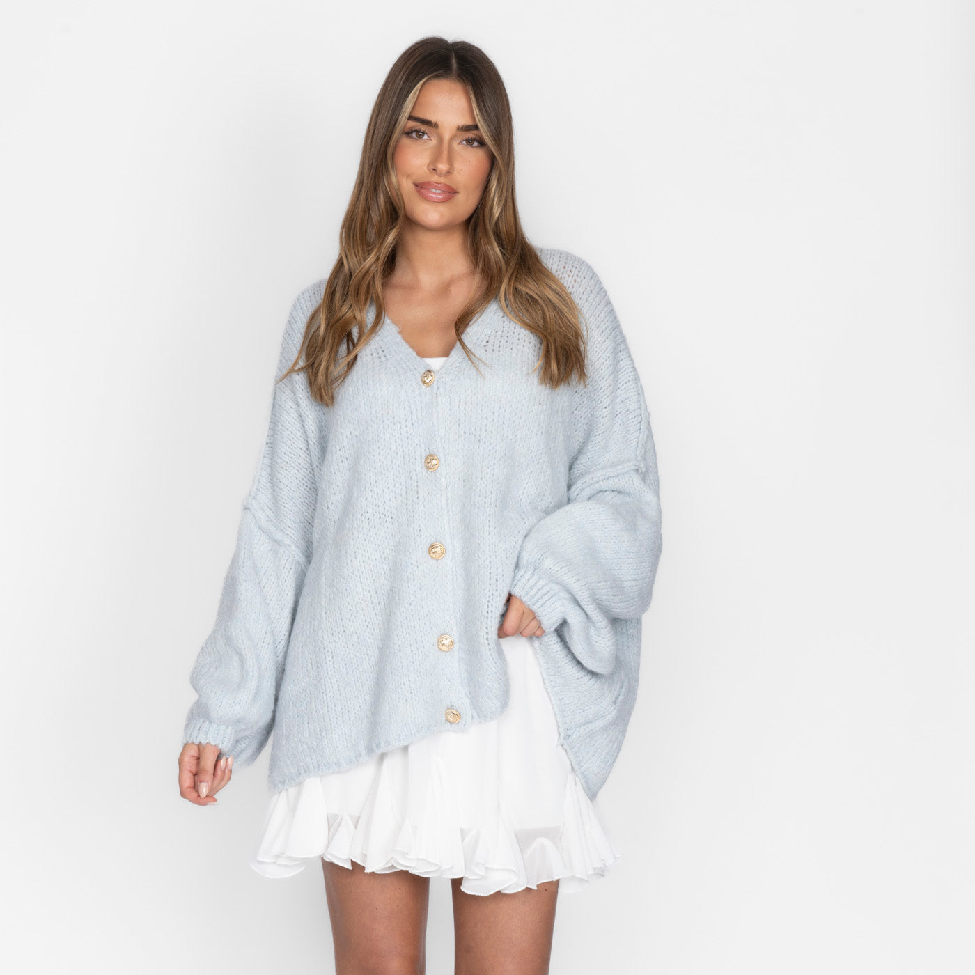 Cardigan oversize à col en V CozyGlam