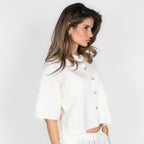 Cardigan en maille à manches courtes