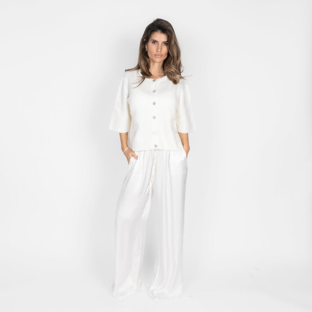 Pantalon en satin