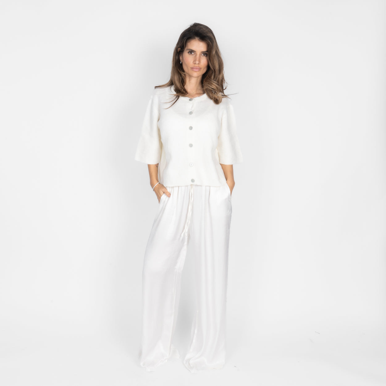 Pantalon en satin
