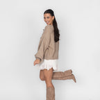 Cardigan oversize avec des nœuds