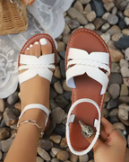 Sandales femme été à brides croisées