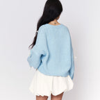 Cardigan oversize à petits nœuds