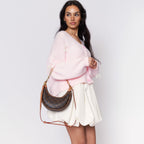 Cardigan oversize à petits nœuds