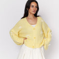 Cardigan oversize à petits nœuds