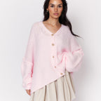 Cardigan oversize à col en V CozyGlam