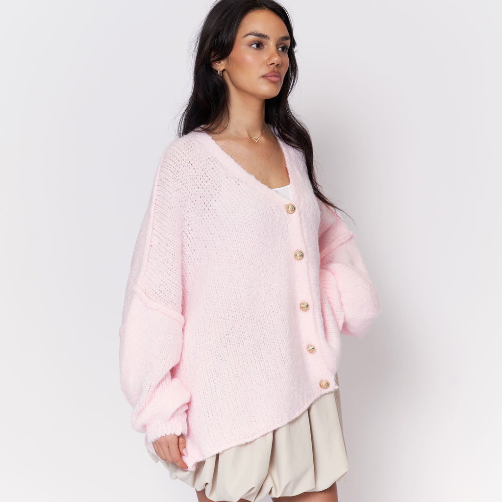 Cardigan oversize à col en V CozyGlam