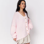 Cardigan oversize à col en V CozyGlam
