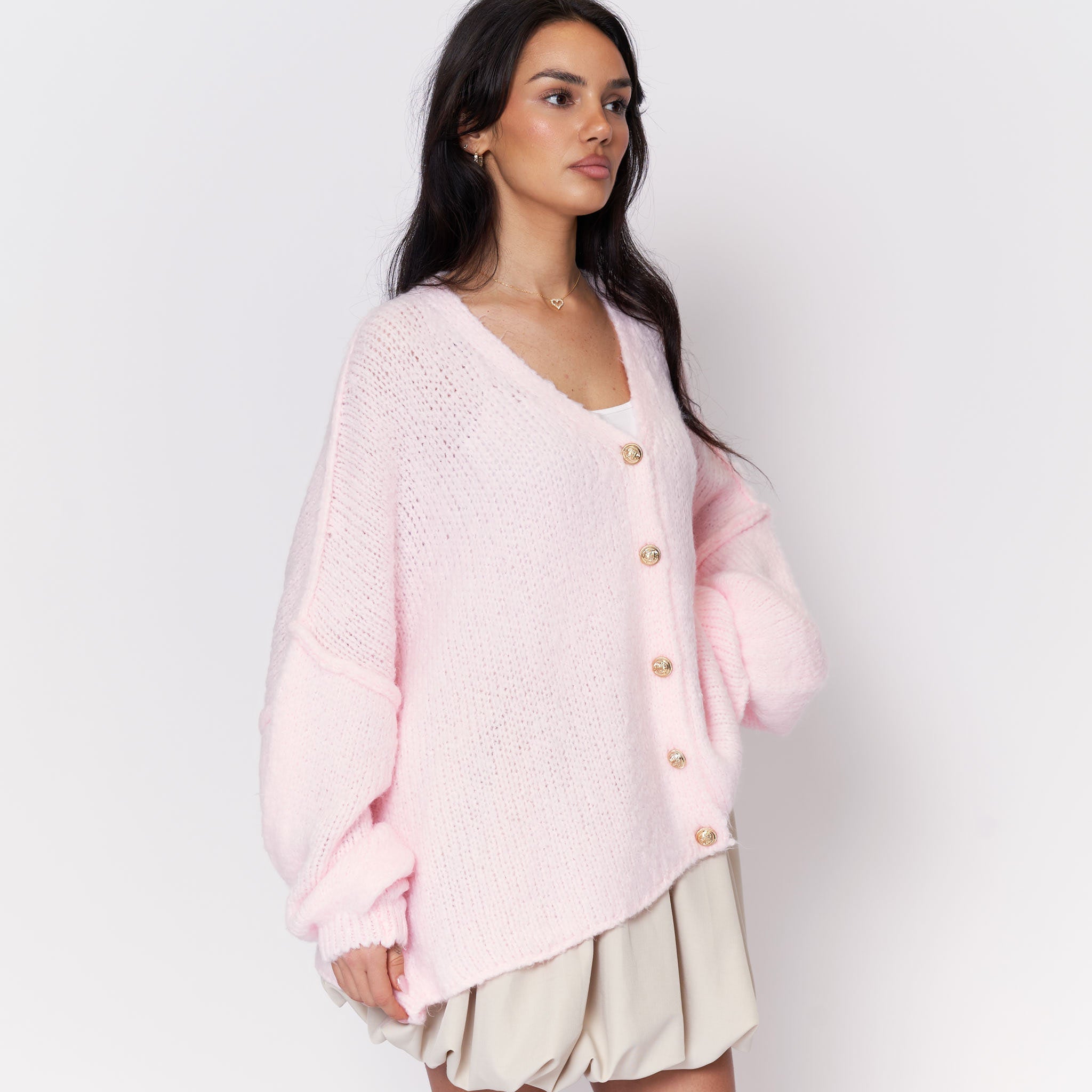Cardigan oversize à col en V CozyGlam