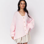 Cardigan oversize à col en V CozyGlam