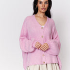 Cardigan oversize à col en V CozyGlam