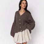 Cardigan oversize à col en V CozyGlam