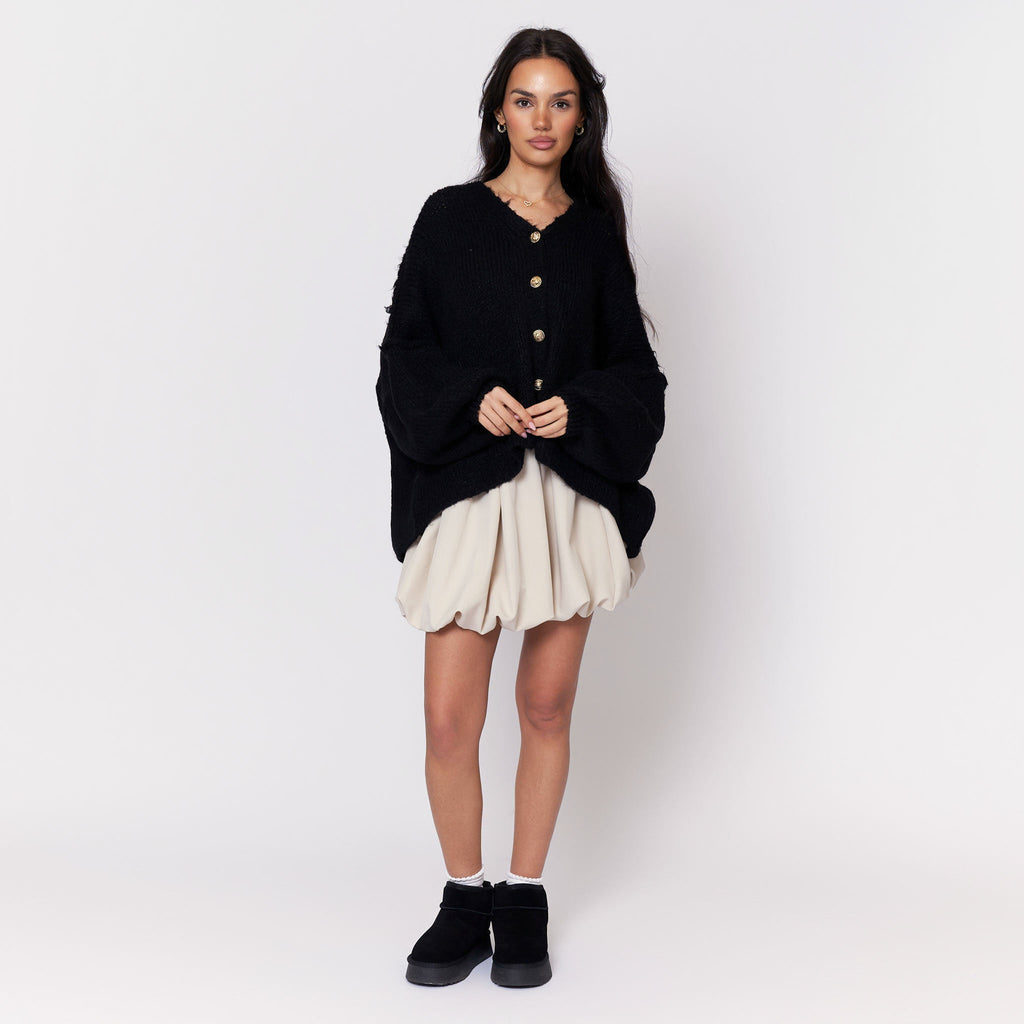 Cardigan oversize à col en V CozyGlam