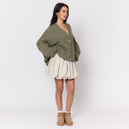 Cardigan oversize à col en V CozyGlam