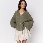 Cardigan oversize à col en V CozyGlam