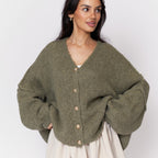 Cardigan oversize à col en V CozyGlam