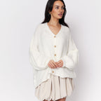 Cardigan oversize à col en V CozyGlam