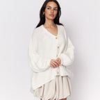 Cardigan oversize à col en V CozyGlam
