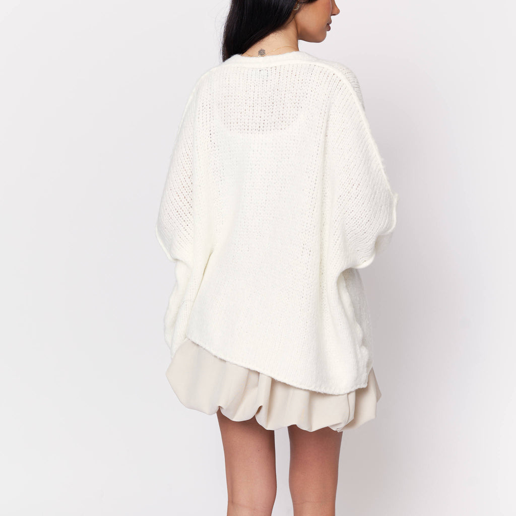 Cardigan oversize à col en V CozyGlam
