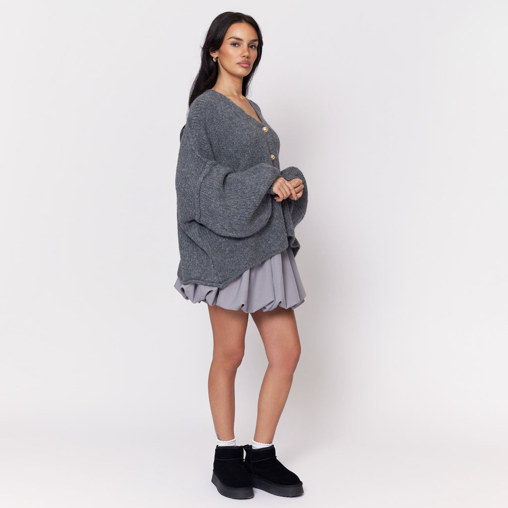 Cardigan oversize à col en V CozyGlam
