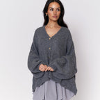 Cardigan oversize à col en V CozyGlam