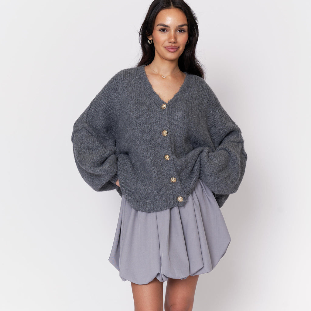 Cardigan oversize à col en V CozyGlam