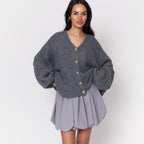 Cardigan oversize à col en V CozyGlam